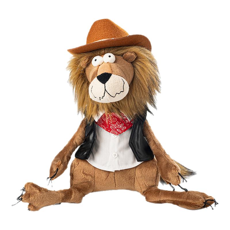 Beaststown 镇长狮子T恤马甲帽子围巾娃娃衣服毛绒玩具服饰套装