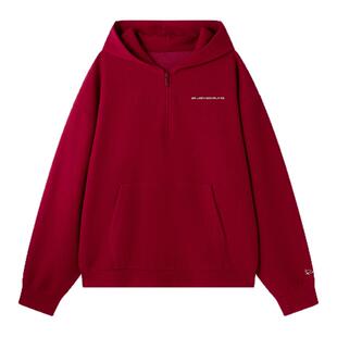 BJHG不计后果新年红色灯芯绒卫衣男女款春季运动休闲外套连帽卫衣