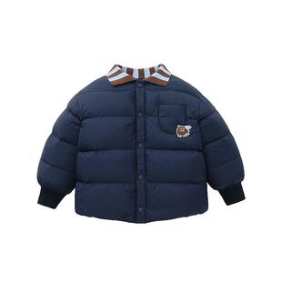 [三防]齐齐熊宝宝轻薄羽绒服男女童冬款儿童加厚保暖外套加绒上衣