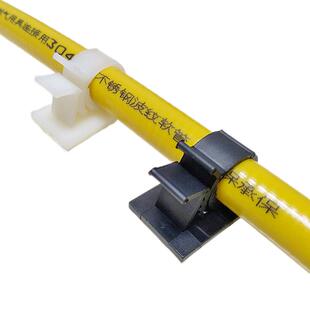 燃气管固定卡子免打孔煤气软管天然气水管波纹管卡扣免钉墙扣夹子