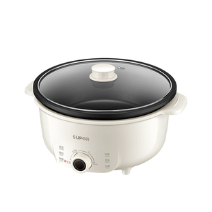 苏泊尔电火锅家用多功能可拆洗大容量电煮锅速热保温煎烤电热锅