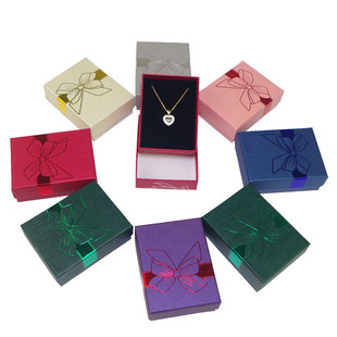 珠宝首饰包装盒子翡翠戒指挂件吊坠项链金银饰品小套装礼品盒纸盒