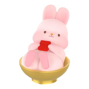 正版玩乐主义momo摸摸兔子恭贺金喜盲盒新龙年礼物潮玩手办摆春节