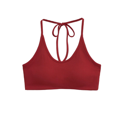 多巴胺彩色绑带挂脖美背吊带