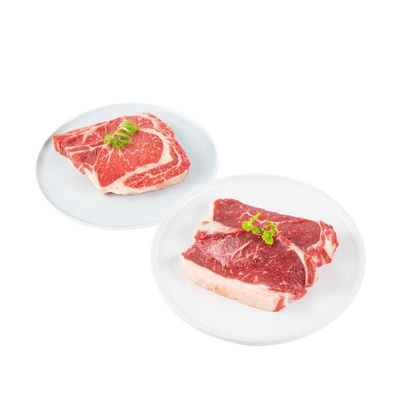 紐瀾地新鮮原切M3谷飼西冷牛排眼肉雪花牛排200g*4盒