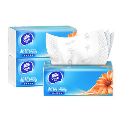 维达超韧抽纸3层100抽大包纸巾