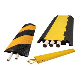 线槽减速带橡胶PVC电缆保护槽压线板室内户外地面线槽橡胶盖线板