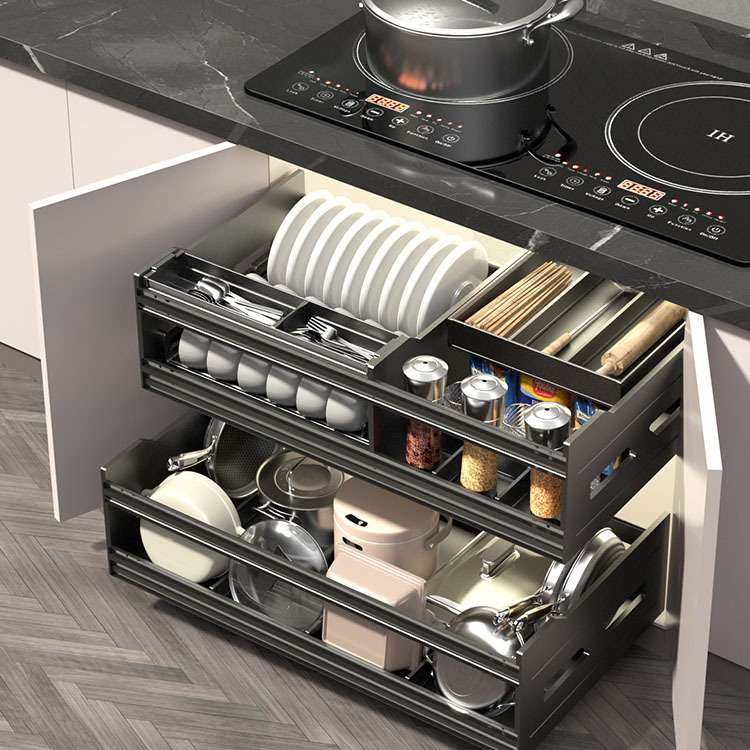 意铂尼【线下同款】魔法抽厨房橱柜抽屉式拉篮厨柜抽屉碗碟收纳,厨房/烹饪用具,厨房抽屉置物架,淘宝优惠券,粉丝福利购,淘宝优惠卷