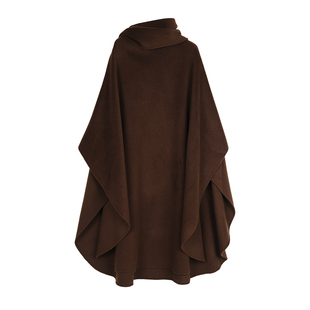 MRS Studios 真丝驼绒羊毛经典R0W风双面呢围巾领斗篷魔法大衣