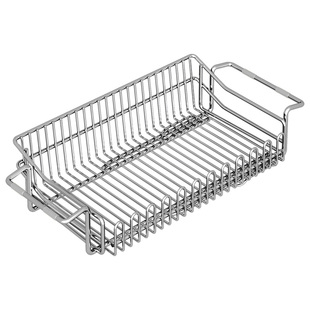 圣西陶304不锈钢沥水篮厨房可伸缩洗碗池水槽置物架碗碟收纳沥水