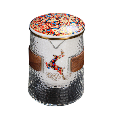 一鹿有你红茶泡茶器茶壶单壶盖子