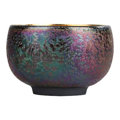 复古建盏中式鎏金主人杯个人专用