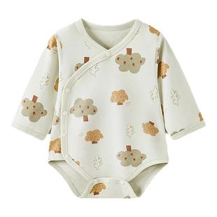 童泰婴儿包屁衣春秋季纯棉宝宝连体衣新生儿衣服三角哈衣爬服睡衣