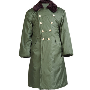 长款棉大衣军绿男士冬季加厚老式劳保救灾大码冷库保安工作服棉袄