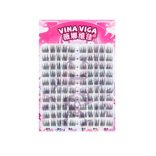 (冰荔枝)女团爱豆假睫毛韩系泰系根根分明上镜分段式透明梗