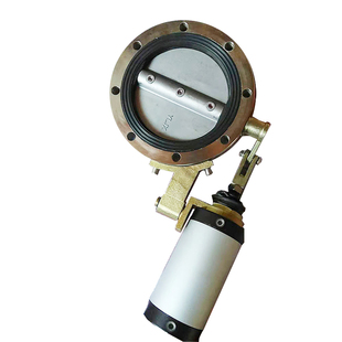 EPS板材机配件 DN150蒸汽气动真空蝶阀 高温不锈钢自动阀门包邮