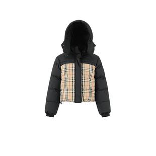 【自营】BURBERRY 女士双面短款连帽面包羽绒服棉服外套 80794751