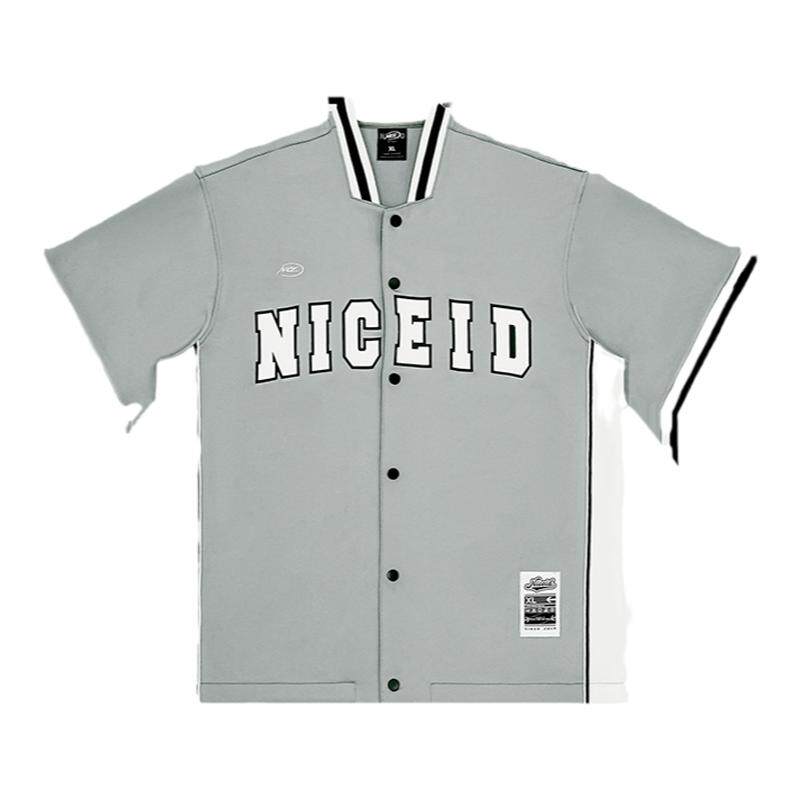 NICEID棒球服立领开衫美式篮球