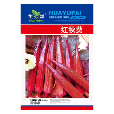 红秋葵种子四季蔬菜春播早熟阳台