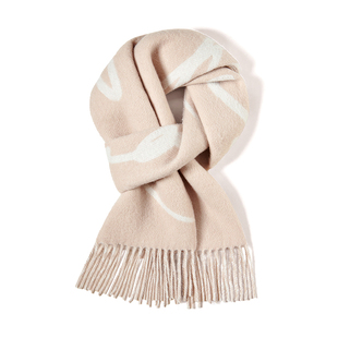 海澜之家围巾山羊绒女士潮流新款秋冬季保暖送女友礼物礼盒装围脖