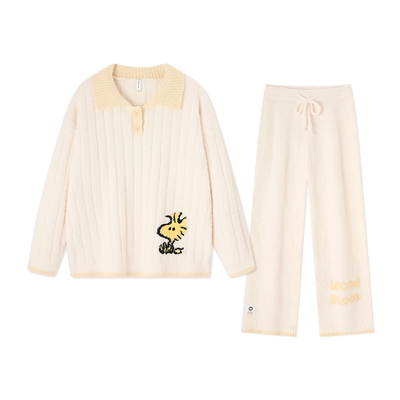 BE半边绒史努比女冬加厚新品睡衣