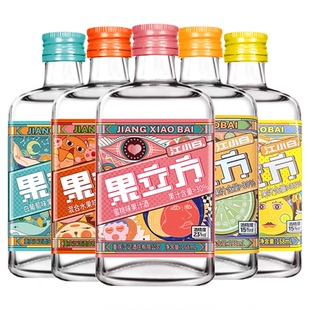 江小白果立方15度168ml混合水果味白葡萄味柚子味低度微醺果汁酒