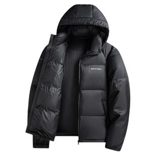 【充绒200g】鸭鸭冬季羽绒服男休闲立领保暖面包服加厚短款外套JH