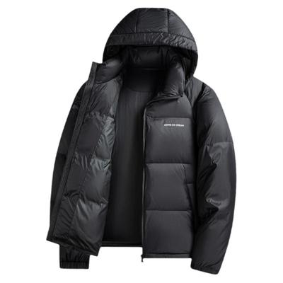 鸭鸭立领短款休闲羽绒服