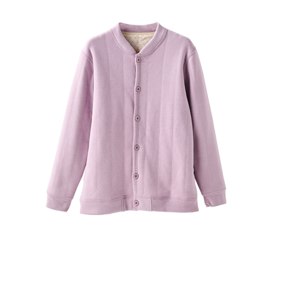 中老年开衫羊毛保暖内衣单件