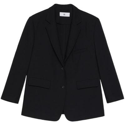 双层羊毛高级设计感西服西装