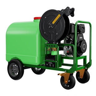 汽油洗车机柴油商用高压清洗机户外移动带水箱洗地管道疏通水枪泵