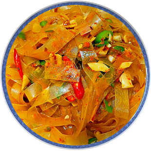 水晶粉皮干货食材大全批发凉拌菜绿豆宽粉条火锅卤菜凉皮河南特产