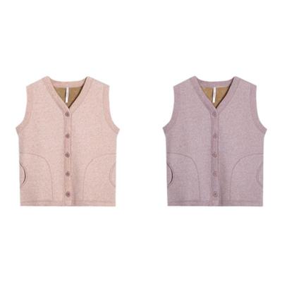 红豆加绒加厚暖霸男女士保暖马甲