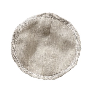 胸垫10cm圆杯垫纯汉麻防遮点插片女吸汗透气防溢乳垫抗菌三角杯垫