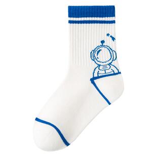 男童袜子棉袜春夏薄款中筒袜潮袜女宝宝棉袜儿童学生袜大童无骨袜