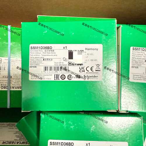 议价现货施耐德SSM1D36BD单相模块化固态继电器 600VAC 6A 假一罚