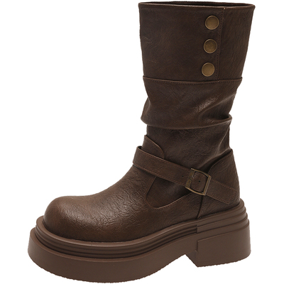 小个子厚底两穿马丁靴永希女鞋