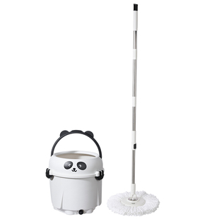 美丽雅小萌猫清污分离单桶旋转拖把家用洗脱合一免手洗自拧水懒人
