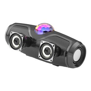 BLINBLIN双喇叭双振膜音箱炫彩蓝牙超重低音炮防水音箱炫音响K8