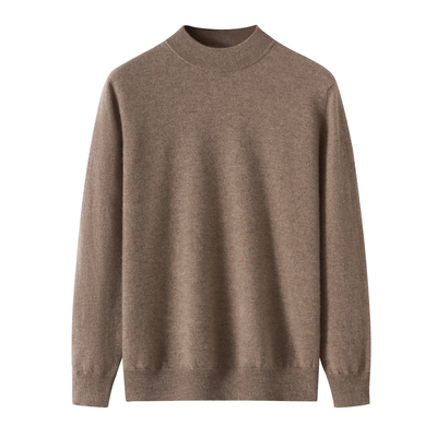 清河纯山羊绒衫男款套头毛衣保暖