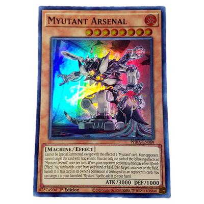 游戏王 美英一刷 PHRA-EN089 SR  Myutant Arsenal R5B