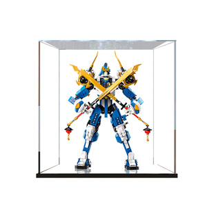 适用乐高71785 杰的泰坦机甲积木亚克力展示盒模型收纳透明防尘罩