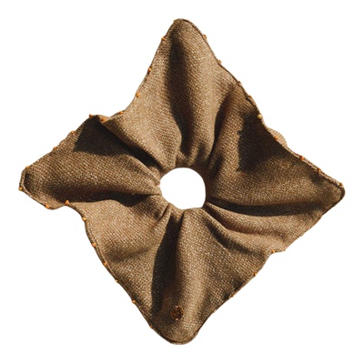 MONSECRET 方形缀珠发圈 原创设计师度假休闲发绳高级感头饰 默叙