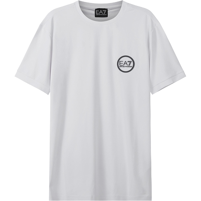 自营阿玛尼短袖T恤LOGO贴饰