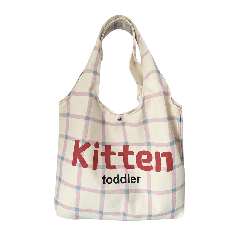 2025新款韩系小众设计帆布包背心包通勤单肩大容量托特包手提布袋