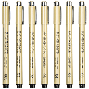 柏伦斯针管笔防水勾线笔动漫设计勾边笔漫画描边描线手绘漫画专用笔绘图笔简笔画水彩颜料绘画沟线笔笔套装