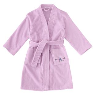 英夫仕儿童浴袍纯棉毛巾女童浴衣青少年男童吸水游泳洗澡可穿浴巾