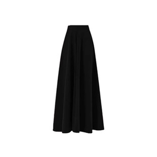 绝美巨好看的半身裙黑色百褶西装a字长裙大码休闲梨形伯克利裙子