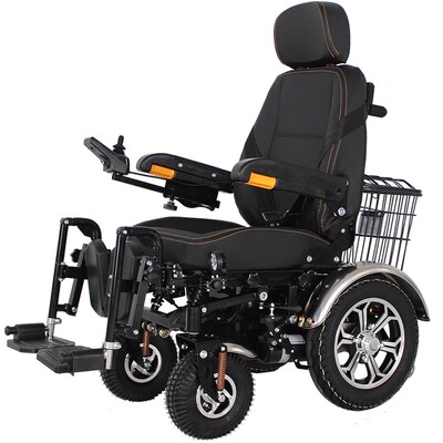 泰合多功能电动轮椅越野大续航四轮老人残疾人代步车可平躺双人