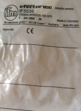 议价IF5539电感式感测器 IFB3004-BPKG/US-100-DPS德国易福门